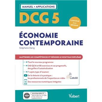 DCG 5 - Économie contemporaine : Manuel et Applications
