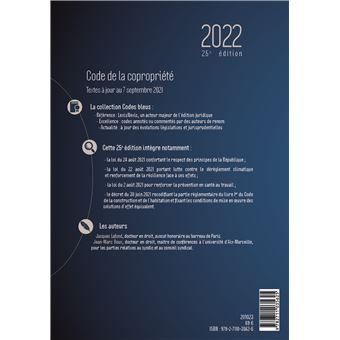 Code de la copropriete 2022