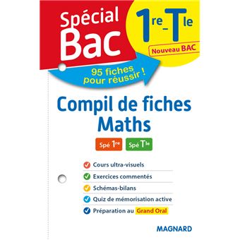 Spécial Bac Compil De Fiches Maths 1re, Tle 2021 Tout Le Programme En ...