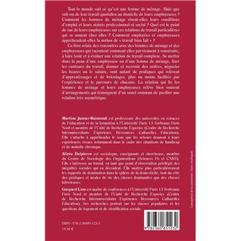 Les femmes de ménage dans l'intimité du domicile