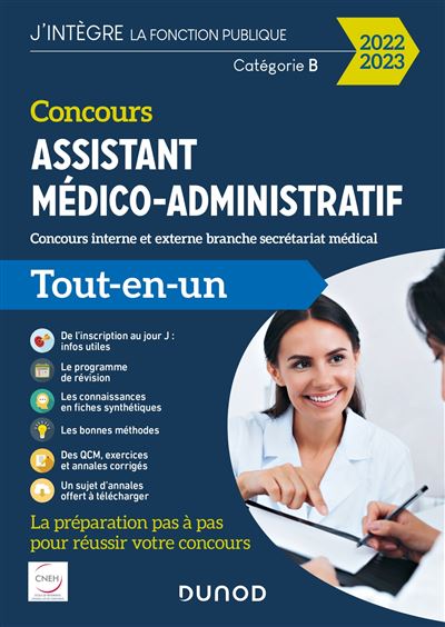 Concours Assistant médico-administratif 2020-2021 - Tout-en-un cours externe et interne