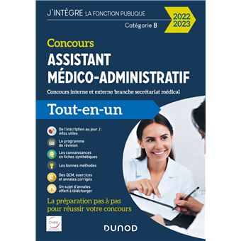 Concours Assistant médico-administratif 2022-2023 - Tout-en-un