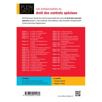 Les indispensables du droit des contrats spéciaux
