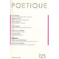 Poétique, n° 125