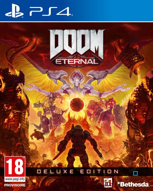 Pochette avant du jeu Doom Eternal Deluxe Edition PS4