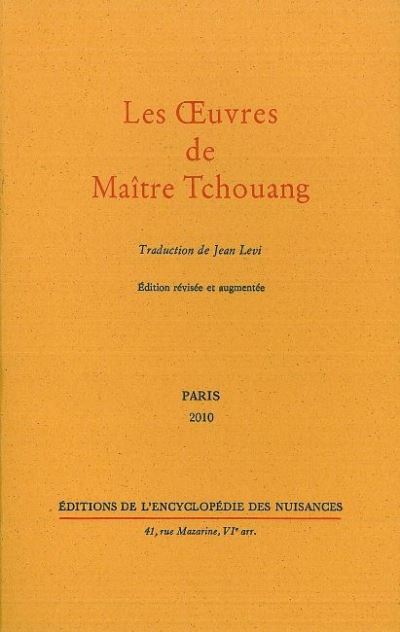 Les Œuvres de Maitre Tchouang