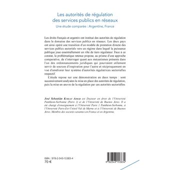 Les autorités de régulation des services publics en réseaux