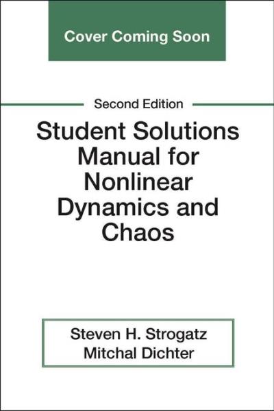 Student Solutions Manual For Nonlinear Dynamics And Chaos - Broché ...