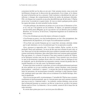 La fraternité, notre combat !