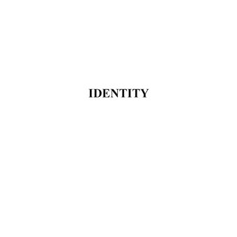 Identity