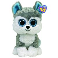 Peluche perro gris slush beanieboos (23cm). Cumpleaños 30 de abril