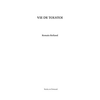 Vie de Tolstoi