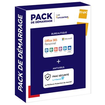 Pack De Demarrage Microsoft Office 365 Personnel Antivirus Fnac Securite 1 Poste Pc 1 An Fnac Be Logiciel Fnac