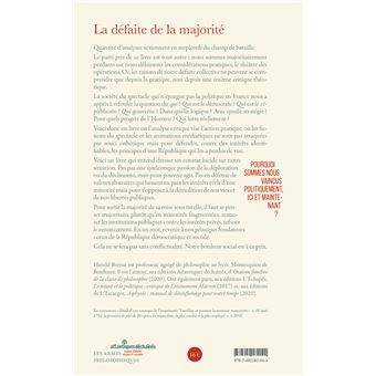 La défaite de la majorité
