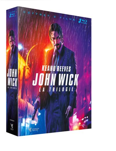 John Wick: Chapters 1-3 Complete DVD Keanu Reeves Movie Series with Bonus  Glossy Art Print