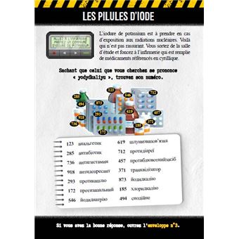 ESCAPE GAME Panique à Tchernobyl