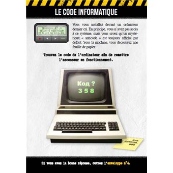 ESCAPE GAME Panique à Tchernobyl