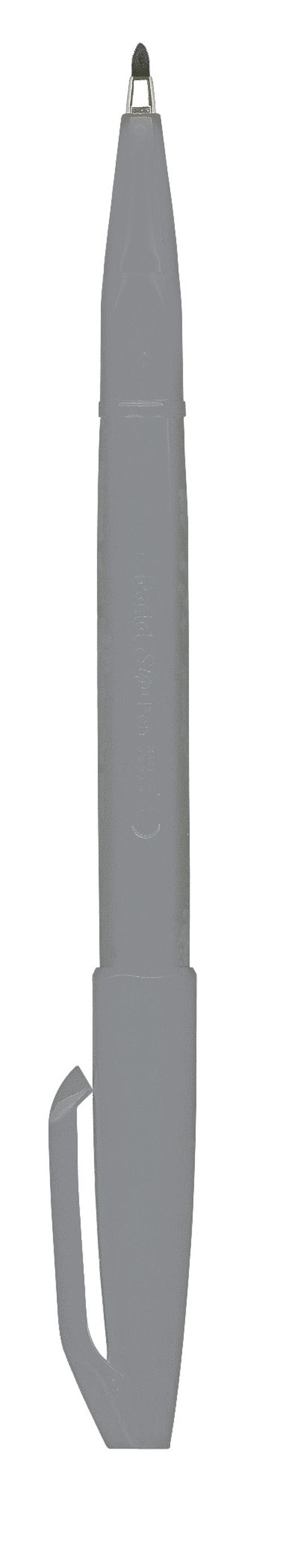 Pentel S520 Sign Pen Stylo feutre &agrave; pointe fibre fine acrylique Gris