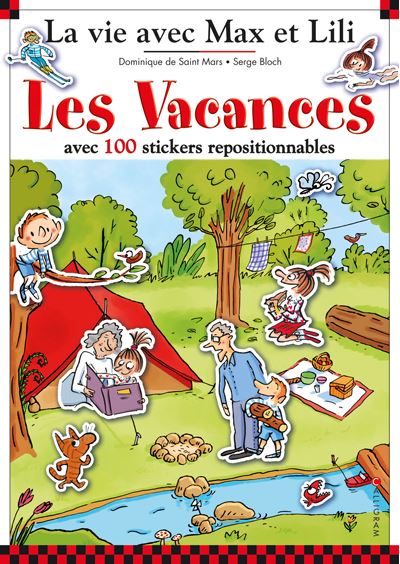 Livre stickers les vacances