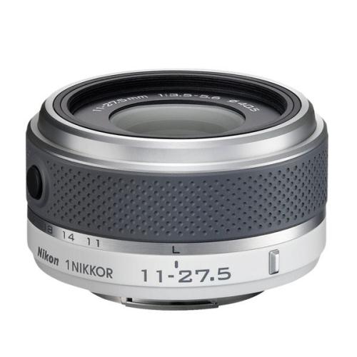 Objectif hybride Nikon 1 Nikkor 11-27,5 mm f/3,5-5,6 blanc