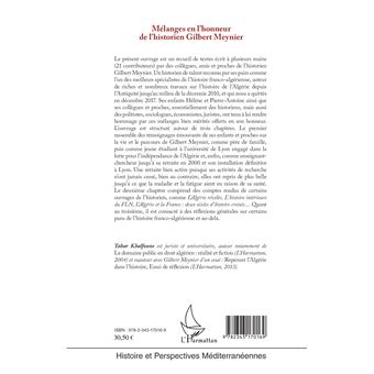 Mélanges en l'honneur de l'historien Gilbert Meynier