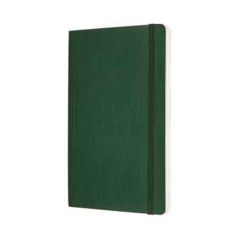 Carnet classique grand format Moleskine à pages blanches couverture rigide Vert