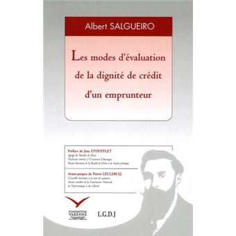 Les modes d'évaluation de la dignité de crédit d'un emprunt