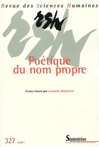 Poétiques du nom propre - Christelle Reggiani - broché