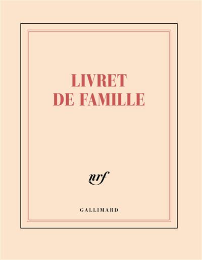 Carnet carre ligne livret de famille