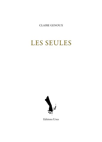 Les Seules - Claire Genoux - broché
