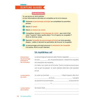 En route pour la production d'écrits CM - Policier, fable et art. de presse - 2023 - Cahier élève