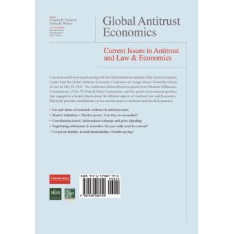 Global Antitrust Economics Issues in Antitrust and Law and Economics