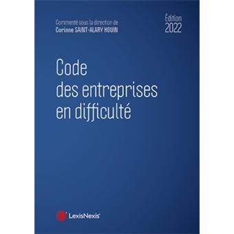 Code des entreprises en difficulte 2022