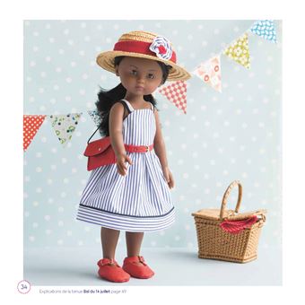 Vêtement De Poupée éléphant – Robe à Capuche – Taille 35-45 Cm – Velcro Facile – Cadeau Enfant