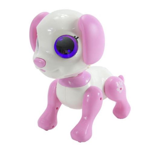 Gear2play Robo Smart Puppy Pinkie + Lumière et Son Rose/Blanc