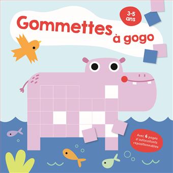 L'hippopotame Gommettes à gogo