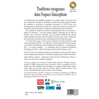 Traditions voyageuses dans l'espace francophone