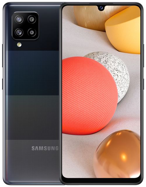 Samsung Galaxy A42 5G - 5G smartphone - double SIM - RAM 4 Go / Mémoire interne 128 Go - microSD slot - écran OEL - 6.6 - 1600 x 720 pixels - 4x caméras arrière 48 MP, 8 MP, 5 MP, 5 MP - front camera 20 MP - prisme point noir