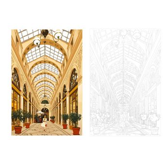 Paris carnet coloriages cartes postales
