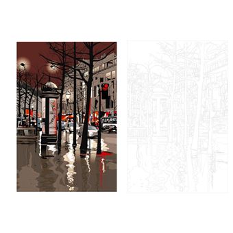 Paris carnet coloriages cartes postales