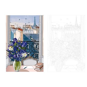 Paris carnet coloriages cartes postales