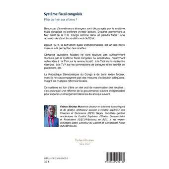 Système fiscal congolais. Pilier ou frein aux affaires ?