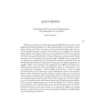 La Philosophie avec les enfants