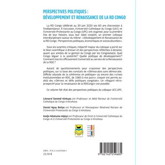 Perspectives politiques : développement et renaissance de la RD Congo