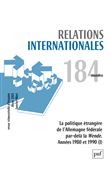 Relations internationales 2020, n.184