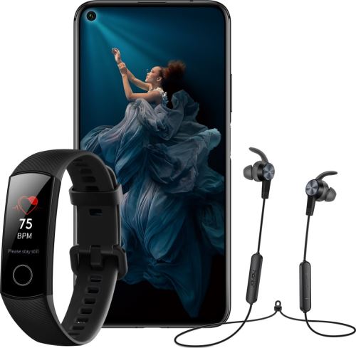 Bundle Honor 20 128Go Minuit Noir + Honor Traqueur d'Activité