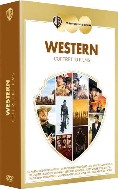 100 ans Warner - Coffret 5 films - Western - Films de guerre DVD - Guerre -  Western - Films DVD & Blu-ray