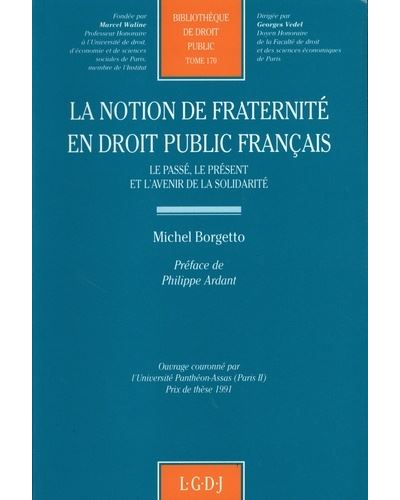 Notion de fraternite en droit public francais