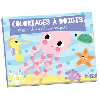 Coloriages à doigts dino et compagnie