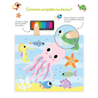 Coloriages à doigts dino et compagnie